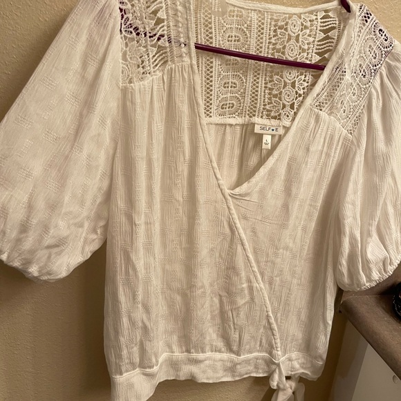 White boho style top - Picture 3 of 3